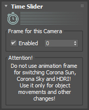 Environment Per Camera Time Slider control